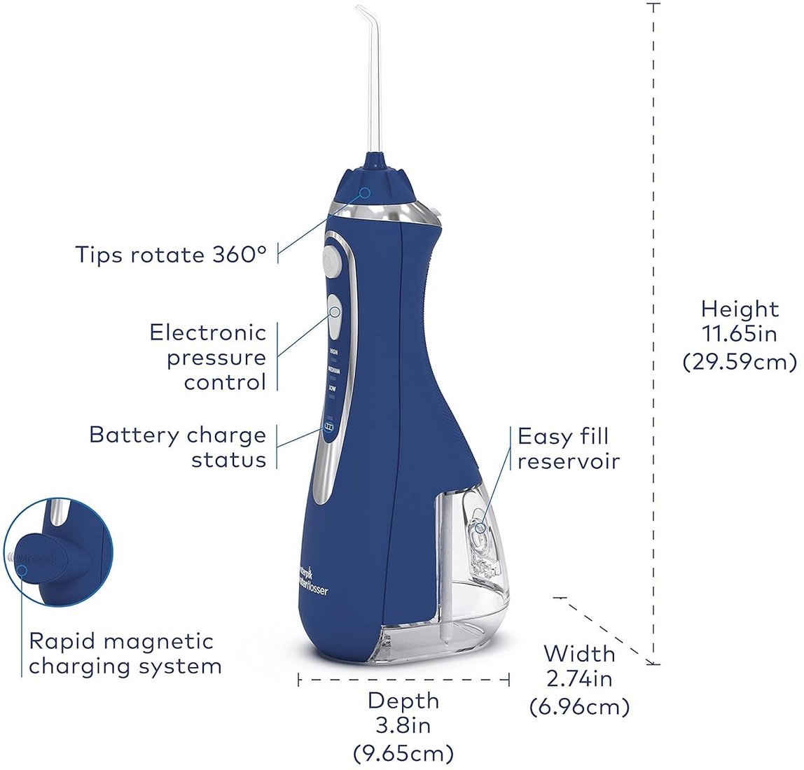 Ирригатор Waterpik WP-583 (синий)