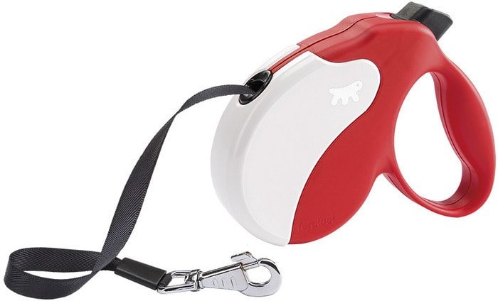 Поводок-рулетка Ferplast Amigo M 75722022 (красный/белый)