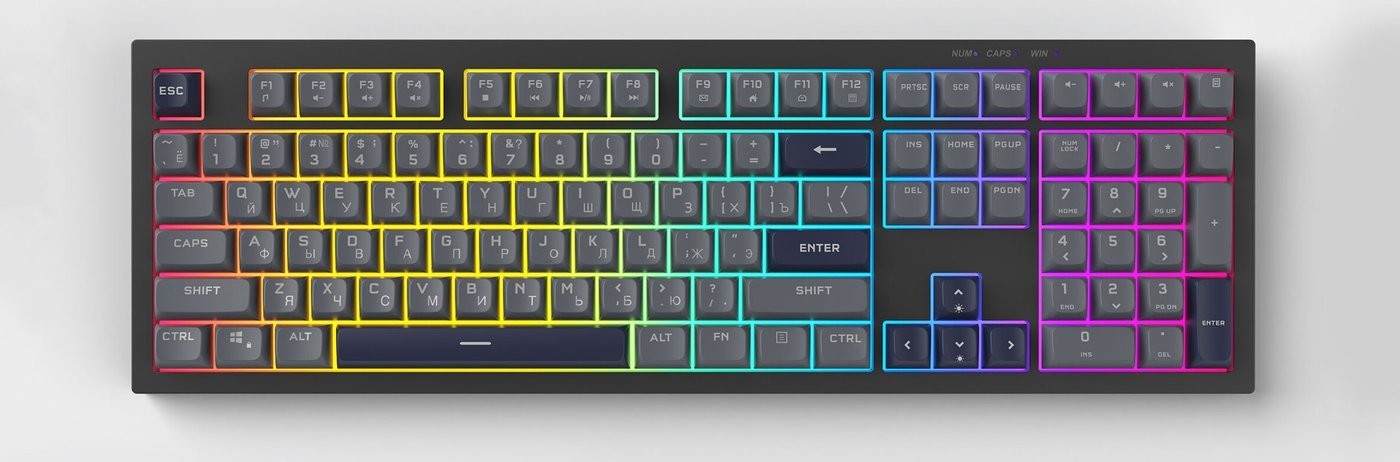 Клавиатура Ritmix RKB-508BL (черный/серый)
