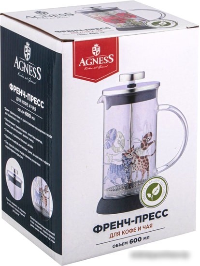 Френч-пресс Agness Прованс Лимоны 894-119