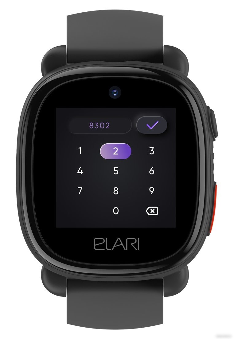Детские умные часы Elari KidPhone 4G Lite (черный)