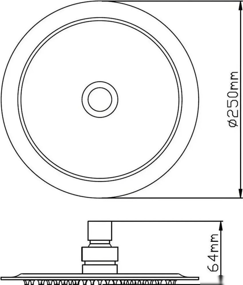 Душевая лейка Potato P103-256