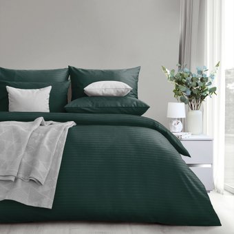 Постельное белье Нордтекс Verossa Stripe Dark green 1.5сп VRT 1588 70274 ST13 23