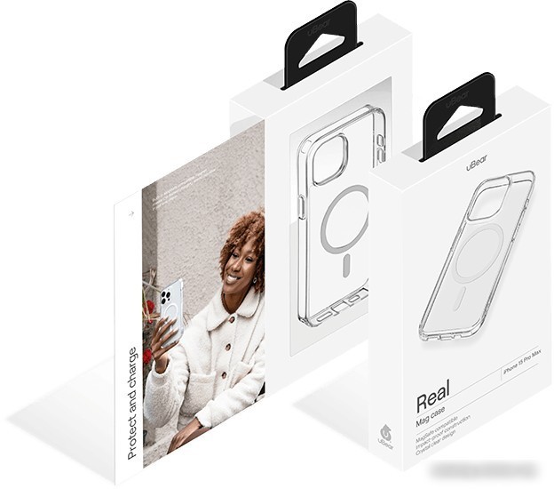 Чехол для телефона uBear Real Mag для iPhone 15 Pro Max (прозрачный)