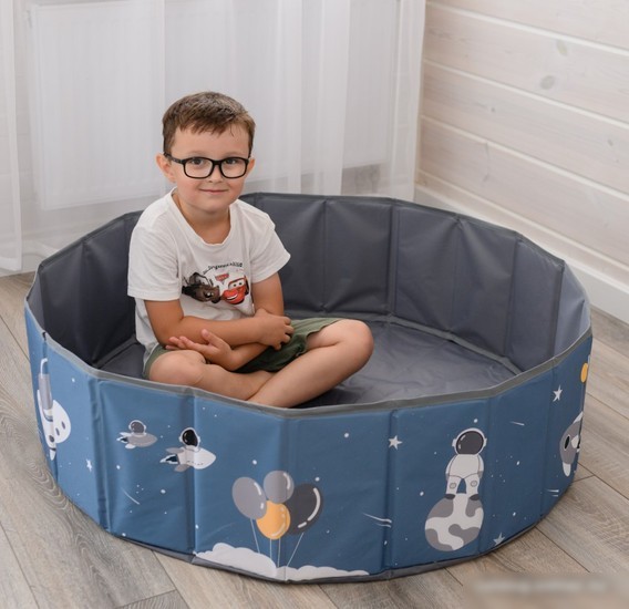 Сухой бассейн UNIX kids Kids Smile 100 см (blue)