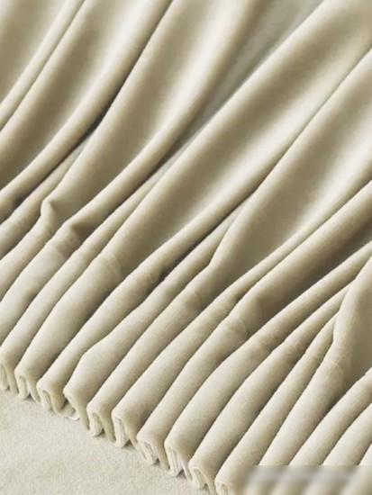 Комплект штор Soft Lines Бархат 9138-E4 2x2.4 м (молочный, 2 шт)