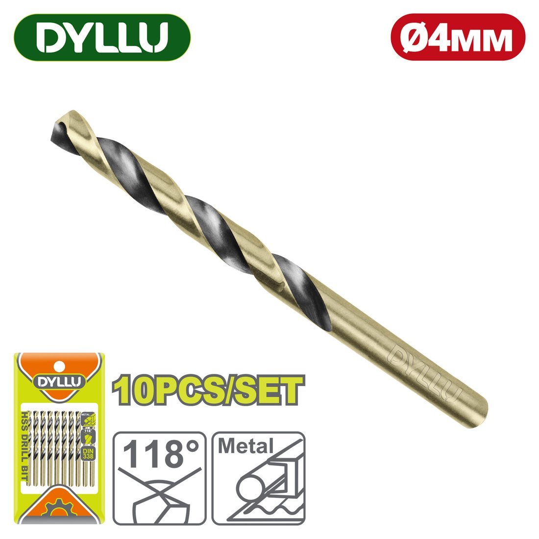 Сверло Dyllu DTTD89004 (10 шт)