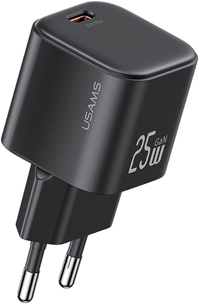 Сетевое зарядное Usams CC289 25W GaN (черный)