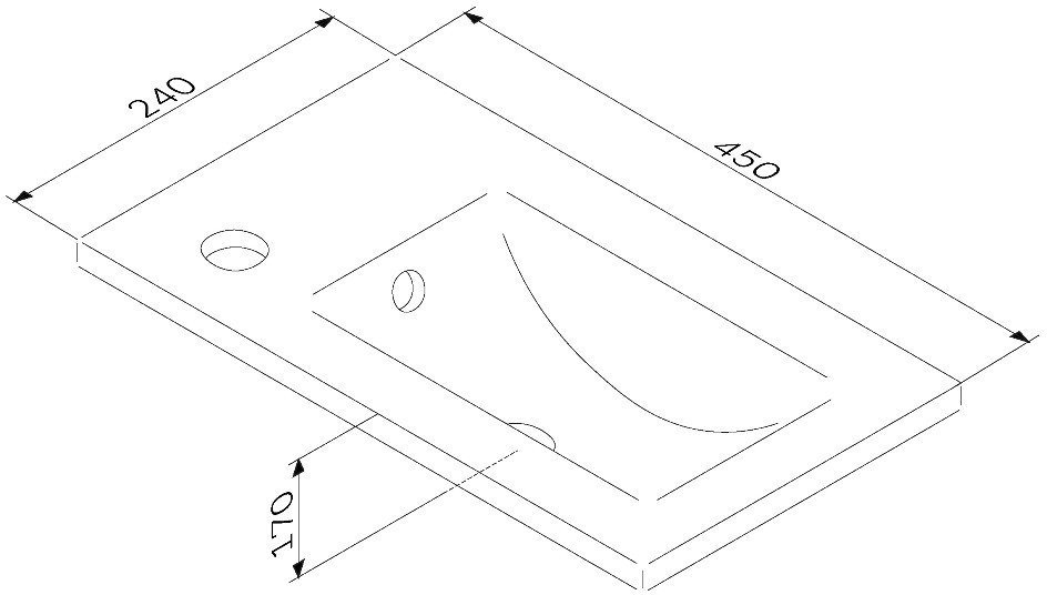 Умывальник AM.PM X-Joy M85AWCC0452WG64 (белый глянец)