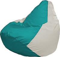 Кресло-мешок Flagman Груша Медиум XL Г1.1-315 (бирюзовый/белый)