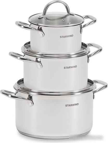 Набор кастрюль StarWind Chef Compact SW-CH1006