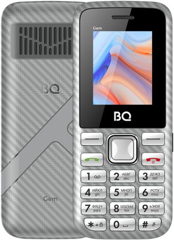Кнопочный телефон BQ BQ-1860 Gem (серый)
