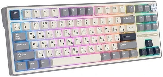 Клавиатура Royal Kludge R87 Pro Half Grey (RK Brown)