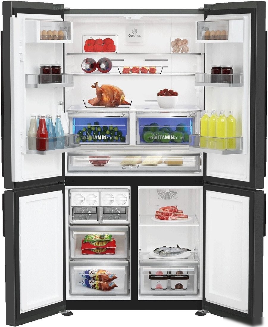 Четырёхдверный холодильник Grundig GQN20130LXBR