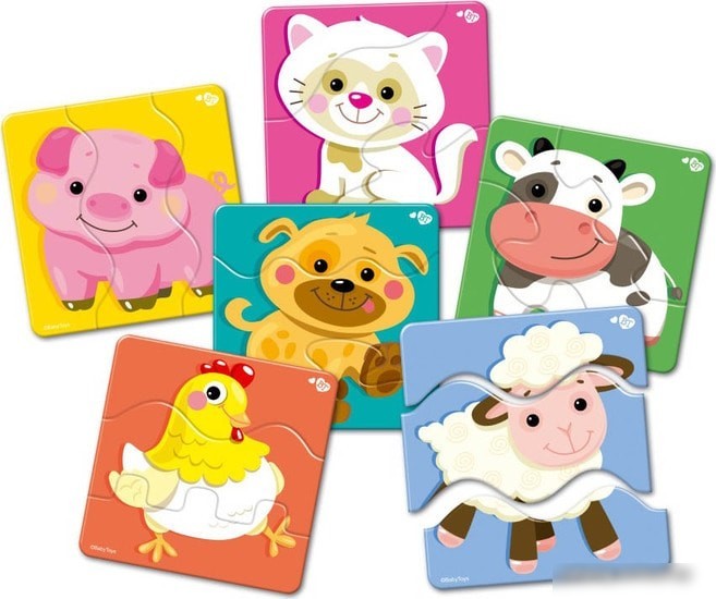 Мозаика/пазл Baby Toys Домашние животные 02500
