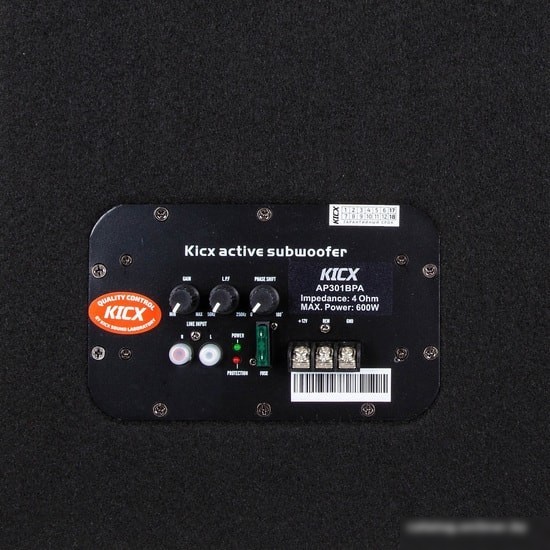 Корпусной активный сабвуфер KICX AP301BPA