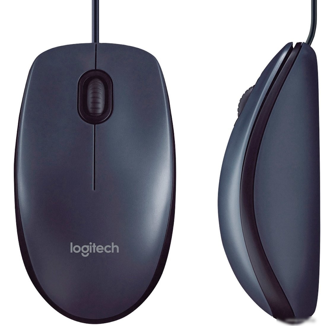 Мышь Logitech B100 (графит)