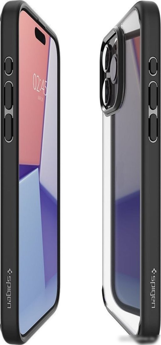 Чехол для телефона Spigen Ultra Hybrid для iPhone 15 Pro ACS06713 (черный)