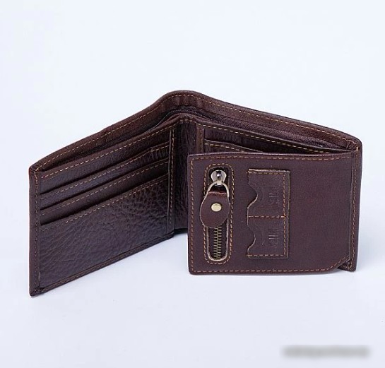Кошелек Poshete 846-86080-3-DBW (коричневый)