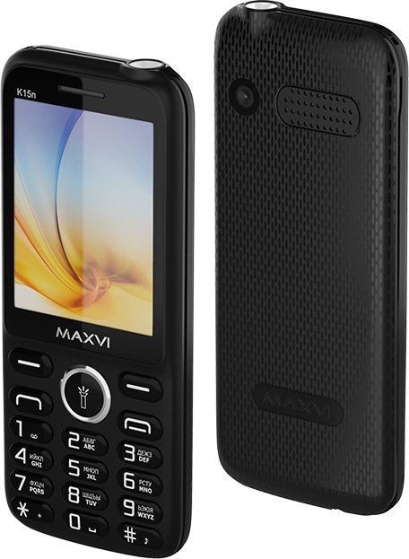 Кнопочный телефон Maxvi K15n (черный)
