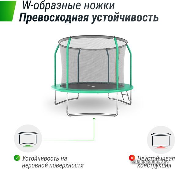 Батут Unix Line Supreme Basic 8 ft (green)
