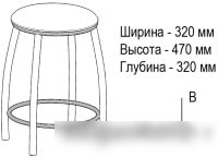Табурет ВВР Премиум (шоколад крокодил)