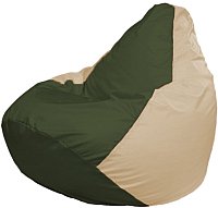 Кресло-мешок Flagman Груша Мега XXXL Г3.1-54 (темно-оливковый/светло-бежевый)