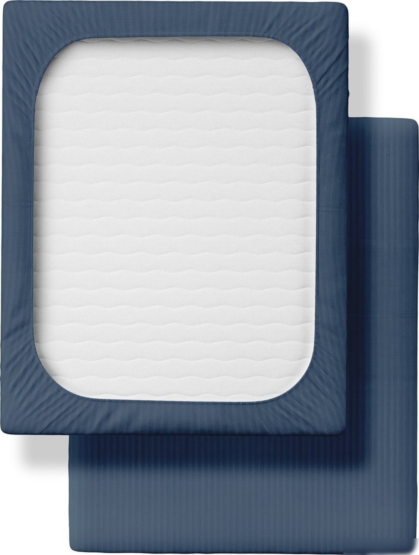 Постельное белье Нордтекс Verossa Stripe на резинке 180x200x30 925741 (Sapphire)