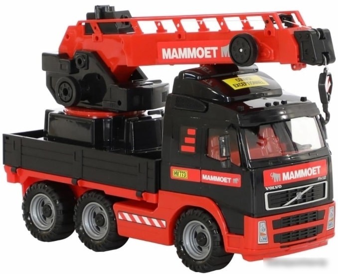 Игрушечный транспорт Полесье Автомобиль-кран с краном Mammoet Volvo 56979