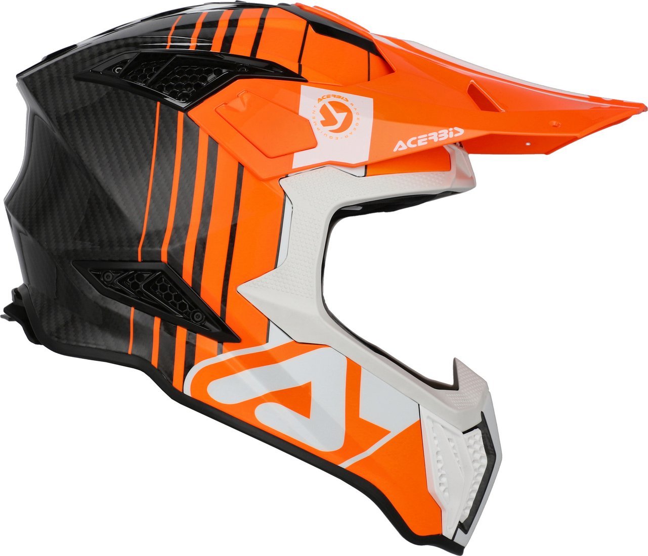 Мотошлем Acerbis Airstrike-C 0026832.203.064 (M, оранжевый/белый)