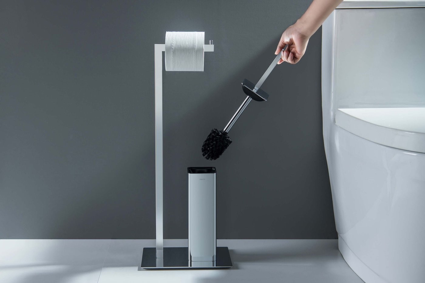 Держатель для туалетной бумаги и ершика Aquatek Либра AQ4331CR