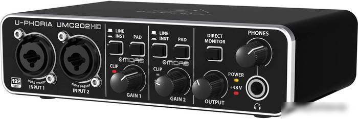 Аудиоинтерфейс BEHRINGER U-Phoria UMC202HD