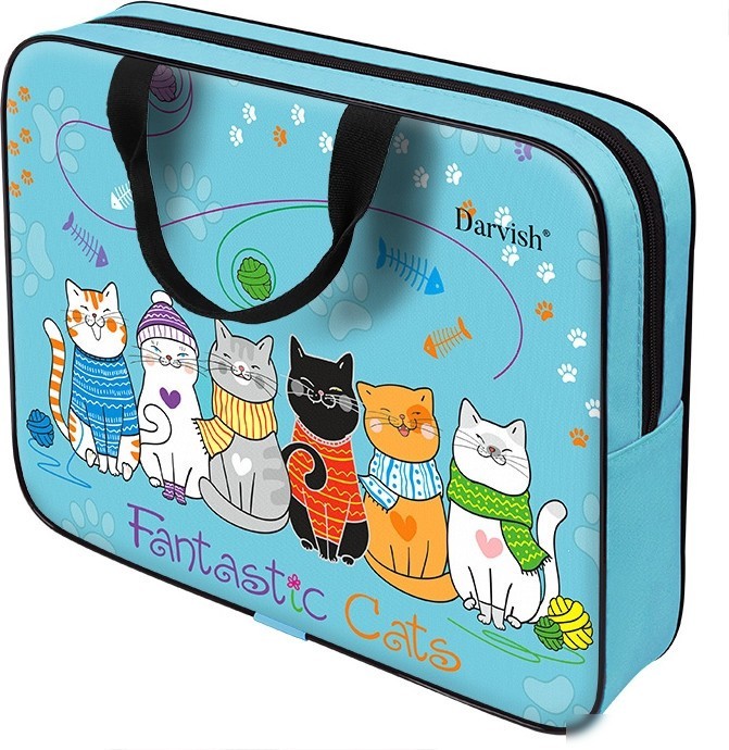 Папка-портфель Darvish Fantastic cats DV-14013-8