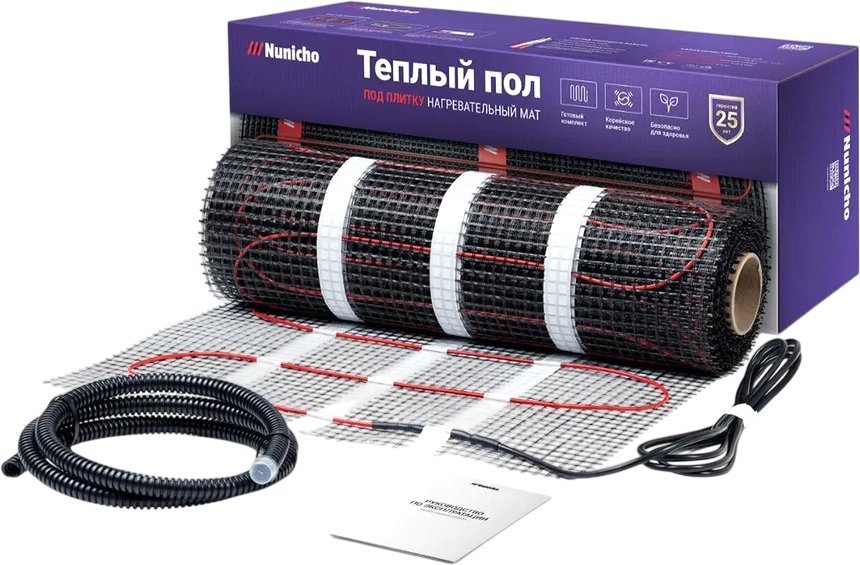 Нагревательный мат Nunicho Etalon SHP 525Вт с терморегулятором RТС 70.26 (3.5м2)