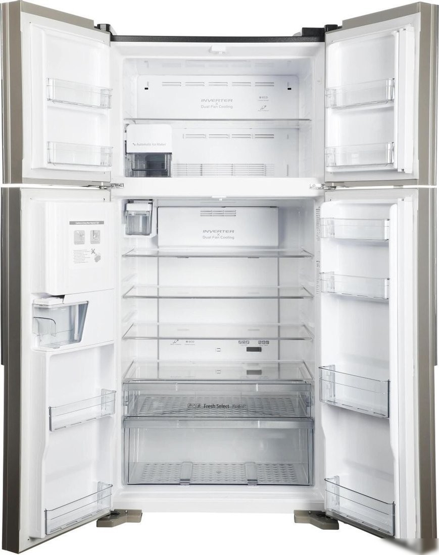 Четырёхдверный холодильник Hitachi R-W660PUC7XGC