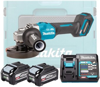Угловая шлифмашина Makita GA005GU201 (с 2-мя АКБ, кейс)