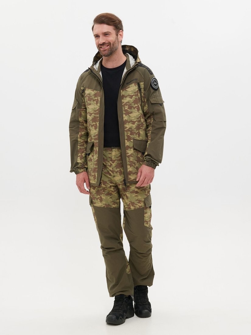 Костюм Huntsman Горка-Люкс Хаки/MV-23 Nylon Cotton Рип-Стоп (р.44-46/182-188)