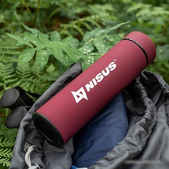 Термос Nisus N.TM-049-R 0.45л (бордовый)