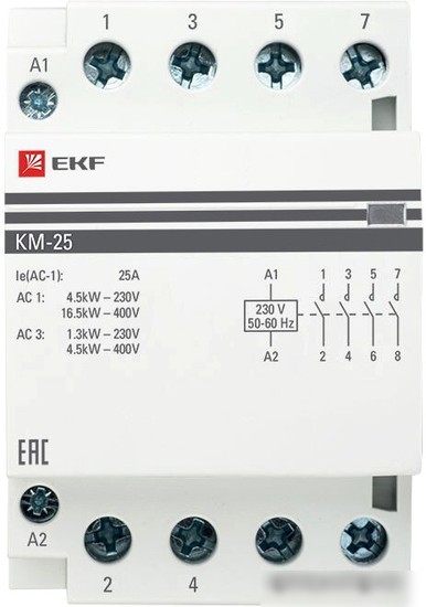 Контактор EKF PROxima KM-3-25-40