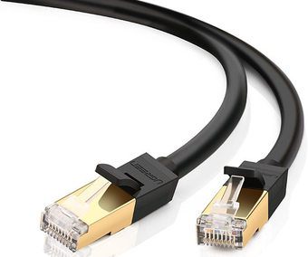 Кабель Ugreen NW107 11270 RJ45 - RJ45 (3 м, черный)