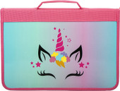 Папка-портфель BRAUBERG Unicorn 271447 с органайзером (розовый)