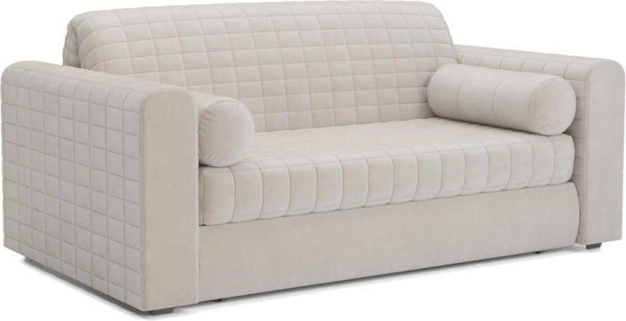 Диван Мебель-АРС Аккордеон Барон №5 НПБ 155x200 (бархат бежевый Star Velvet 6 Light Beige)