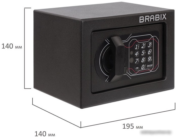 Мебельный сейф Brabix SF-140EL