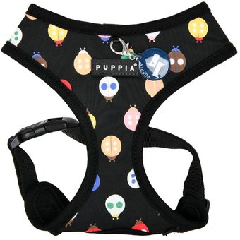Шлейка-жилетка Puppia Lady Beetle-A PAWA-HA1957-BK-M (черный)