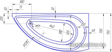 Ванна 1Марка Piccolo 150x75L