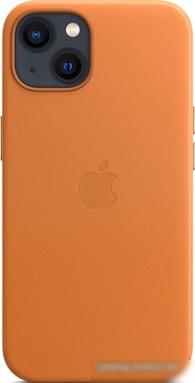 Чехол для телефона Apple MagSafe Leather Case для iPhone 13 (золотистая охра)