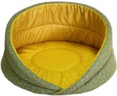 Лежак Homepet №1 83136 (45x45x27см, желтый/зеленый)