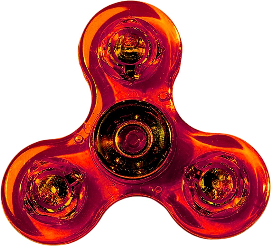Фиджет спиннер Bingo Hand Spinner LED Transparent (красный)