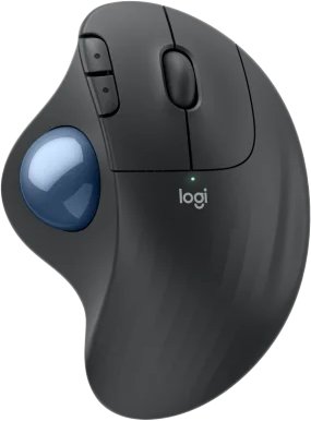 Мышь Logitech Ergo M575S (графитовый, синий шарик)