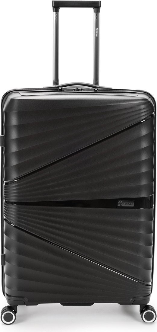 Чемодан-спиннер Torber Nevo T2207L (черный)